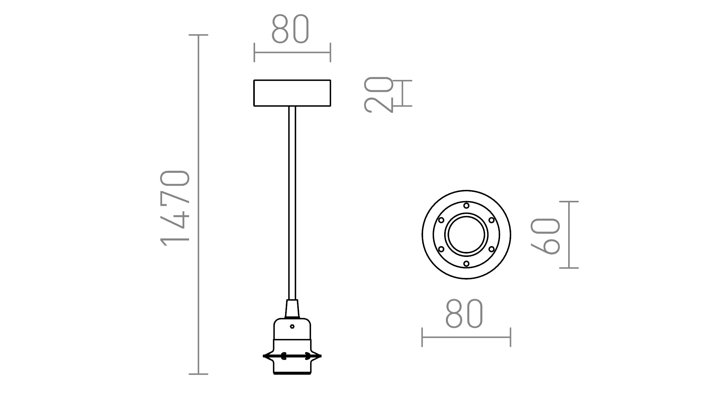HEX ophangset CPK+WK+CF+WAK1 - Product sketch