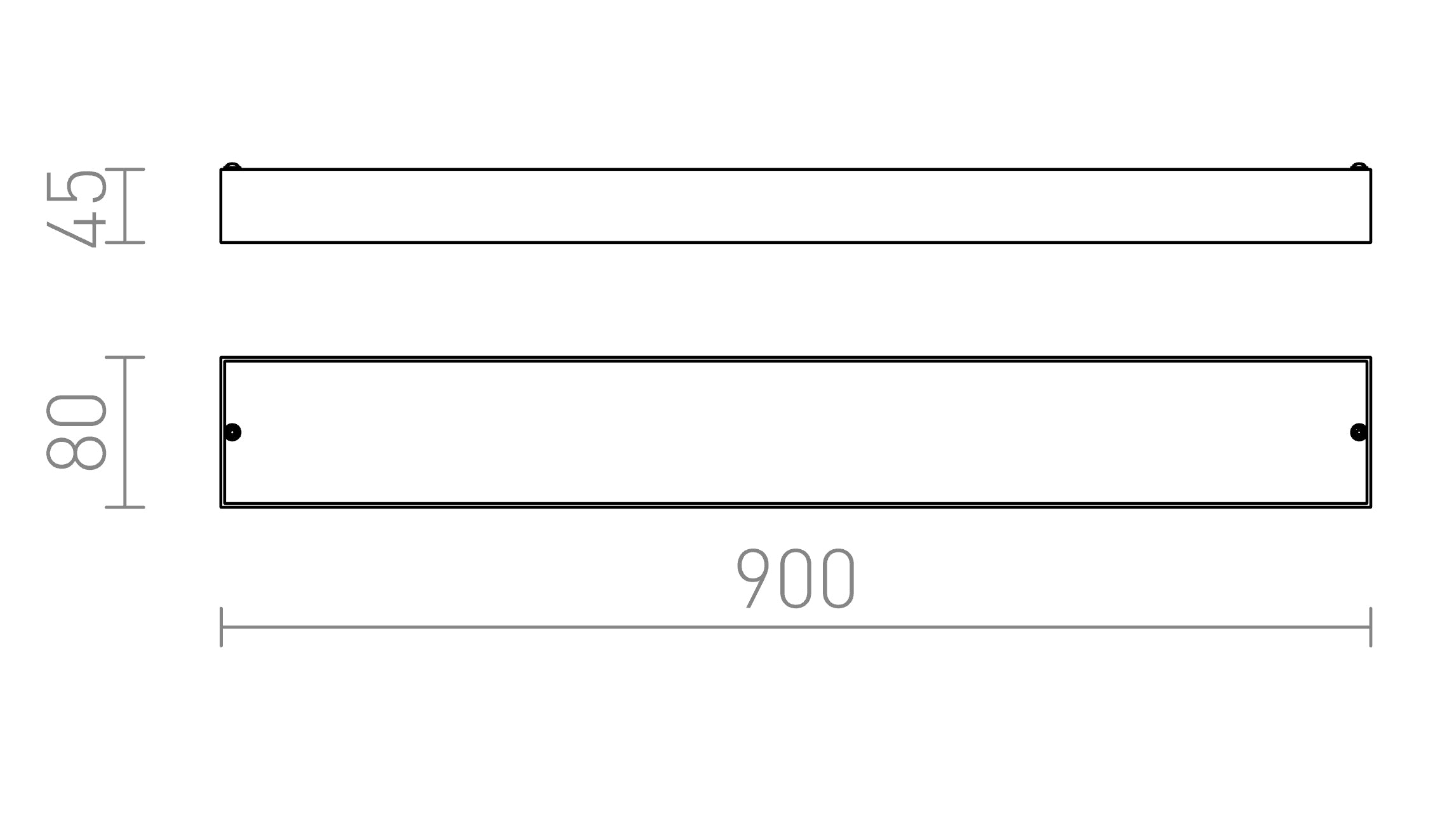 MARINA LED 90 Wandleuchte lampe - Product sketch