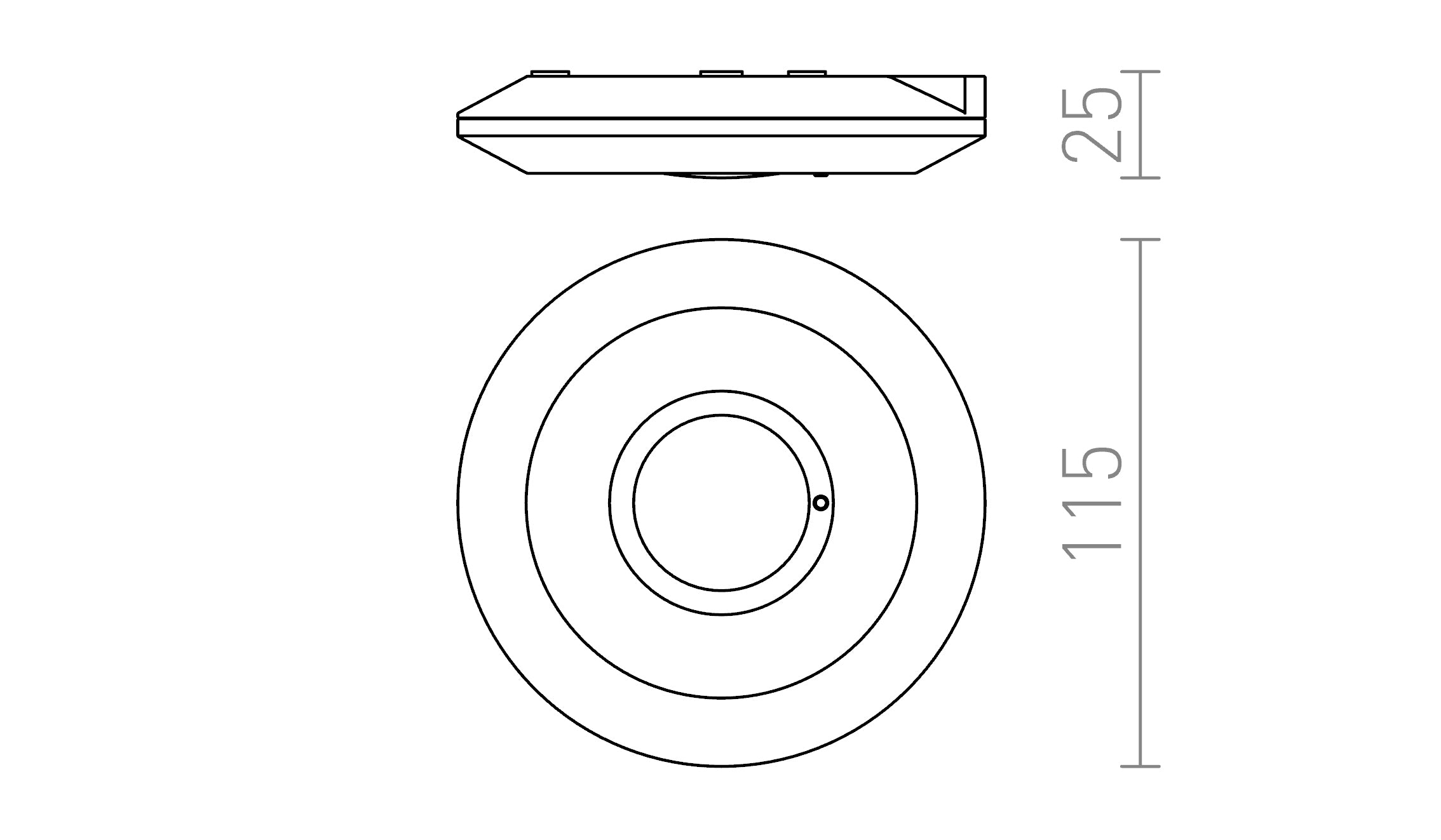 SENSOR plafondlamp lamp - Product sketch