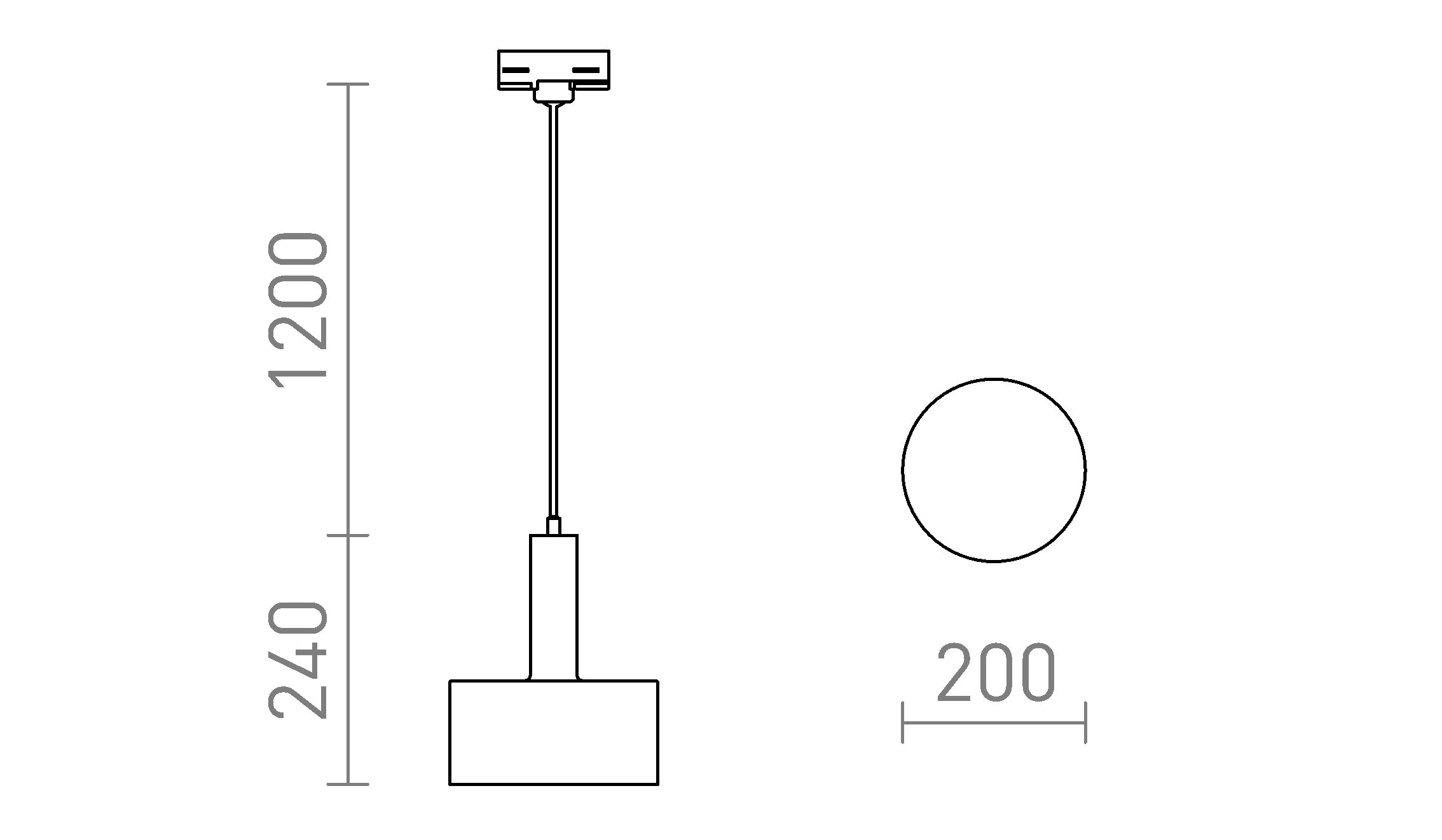GIULIA 20 za 3F tirni sistem - Product sketch