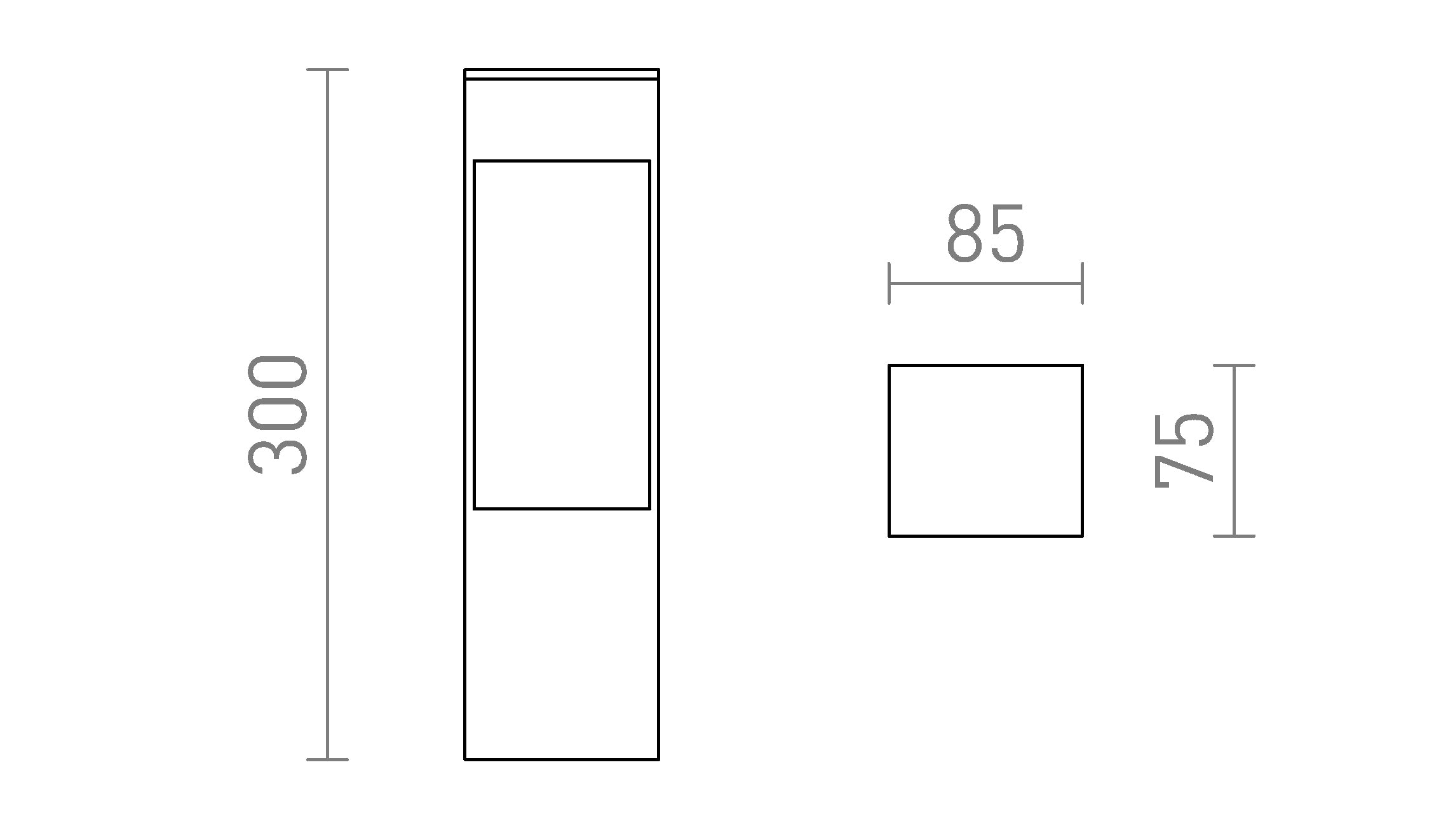 TORIN 30 de pé lâmpada - Product sketch