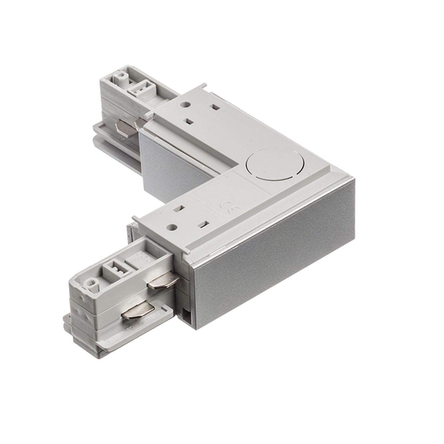 RENDL 3-circuit track system EUTRAC L connector outer polarity silver grey 230V R11325 3