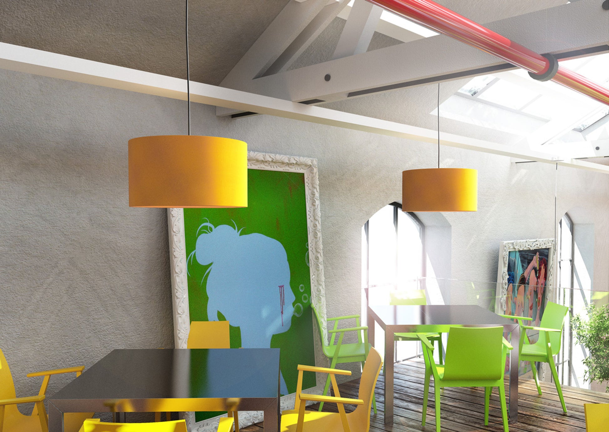 RENDL shades, shade bases, pendent sets RON 55/30 shade Chintz apricot/white PVC max. 23W R11608 4