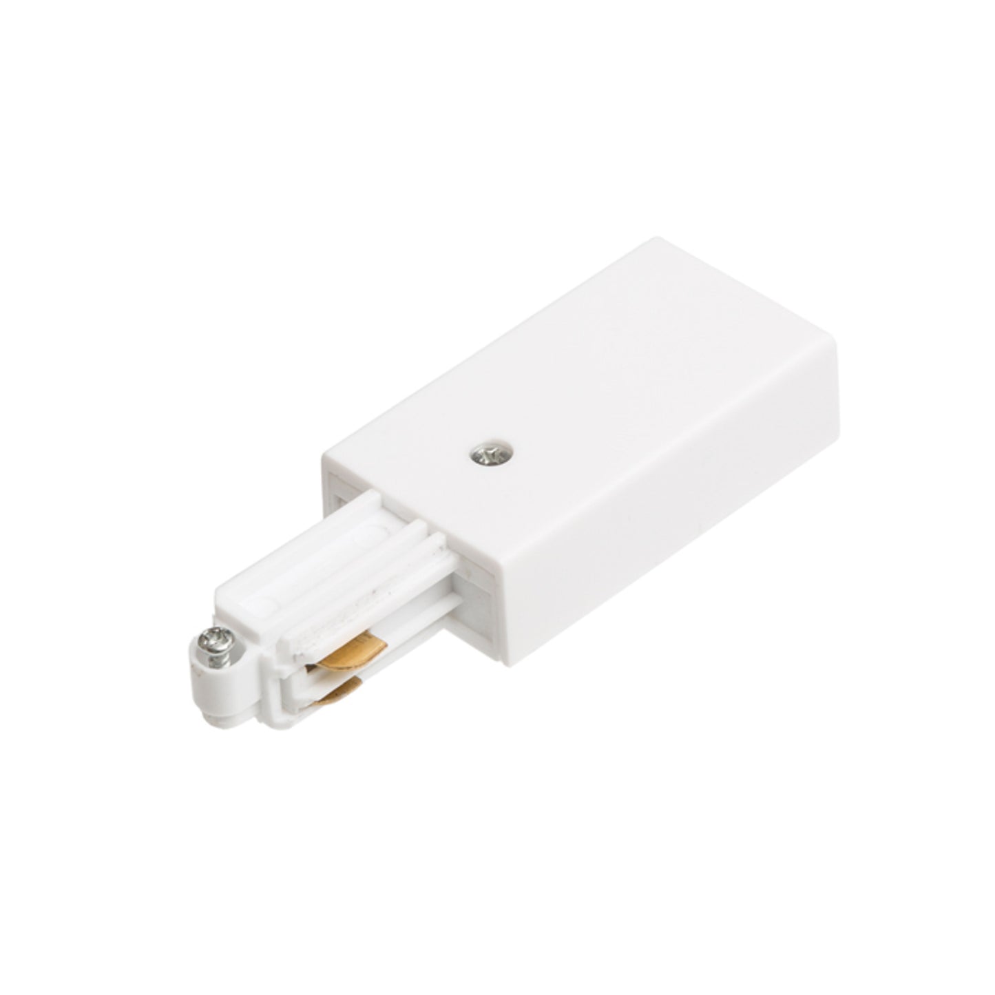 RENDL 1-circuit track system 1F feed-in, polarity left white 230V R12284 1