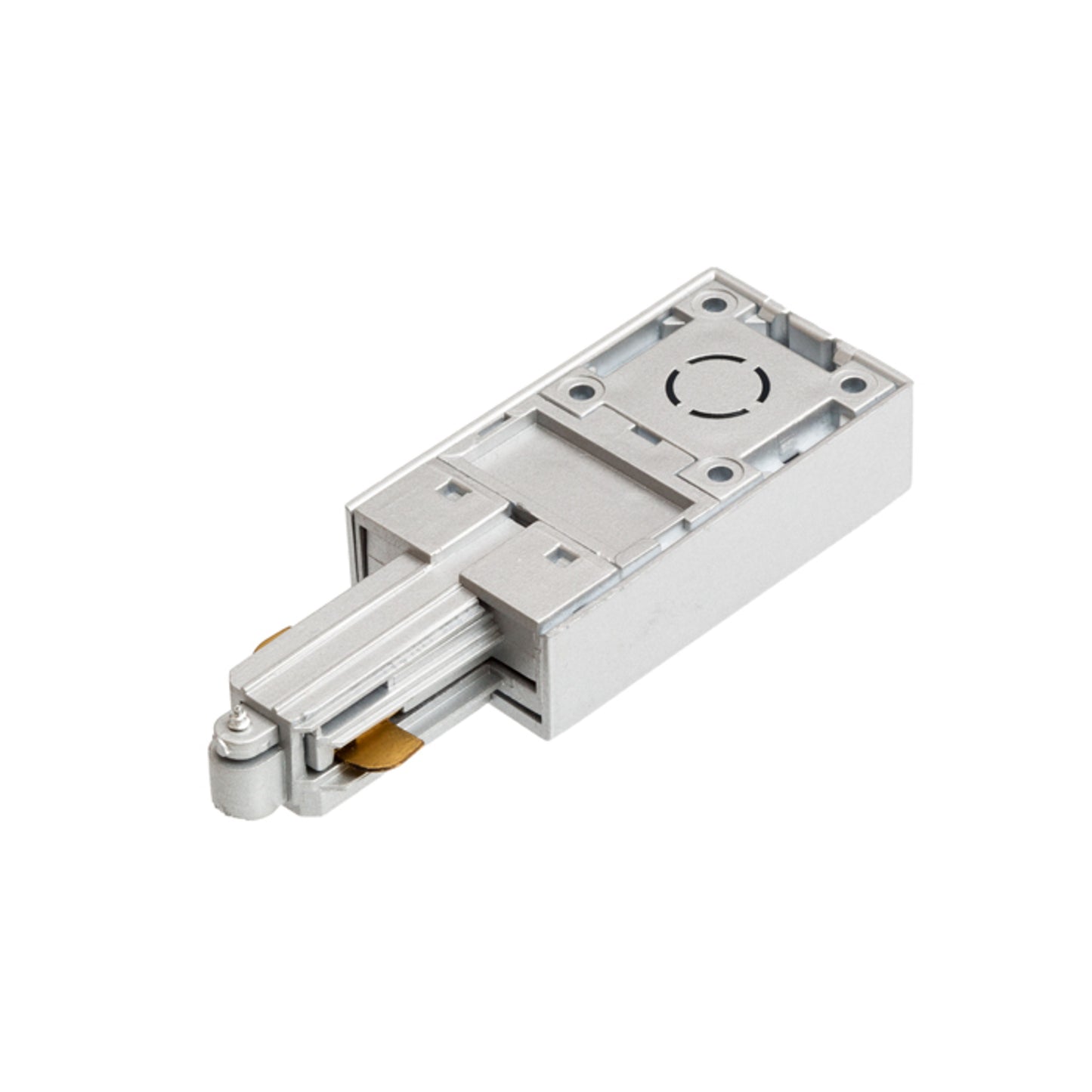 RENDL 1-circuit track system 1F feed-in, polarity left silver grey 230V R12286 2