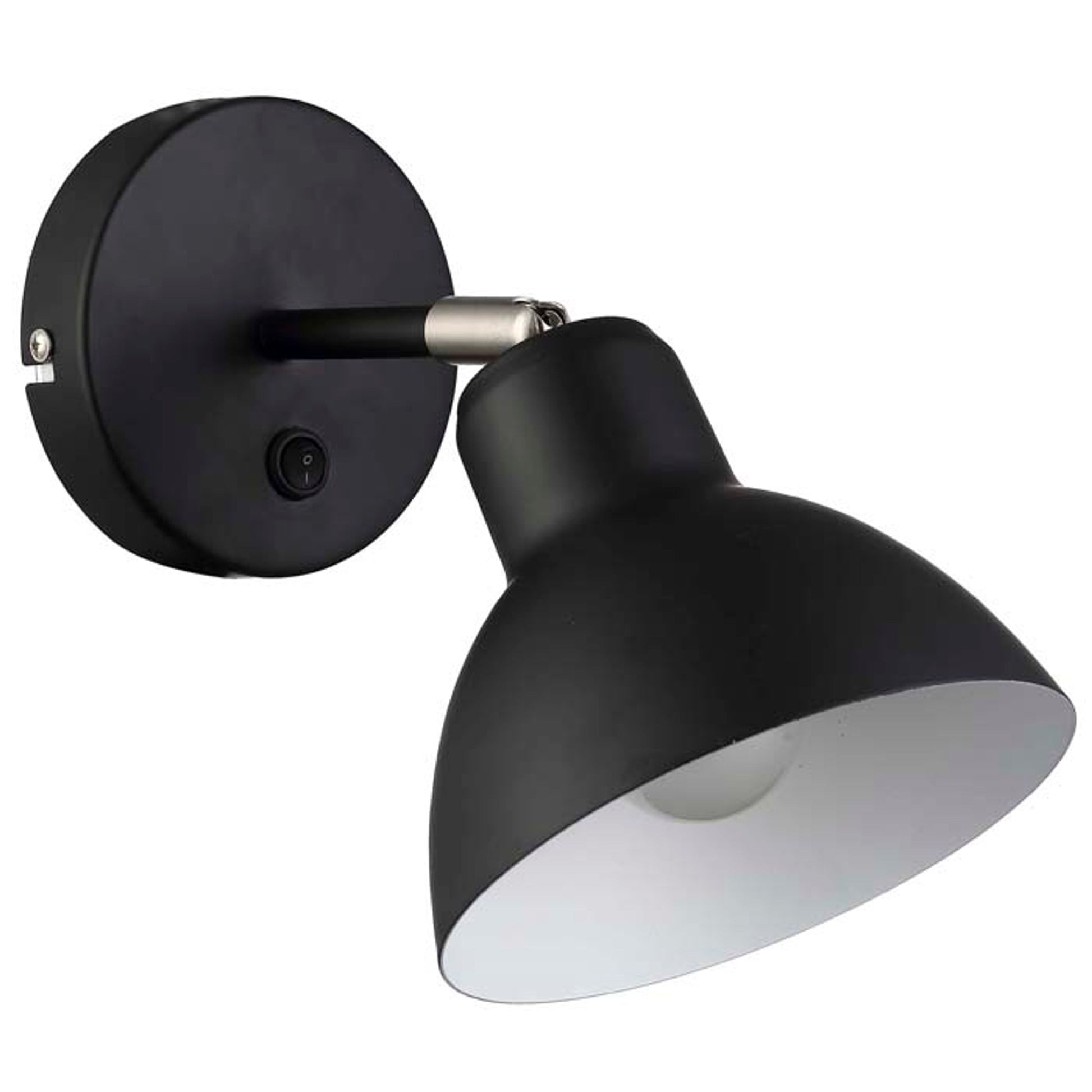 RENDL spotlight BAROQUE wall black chrome 230V LED E27 11W R12986 1