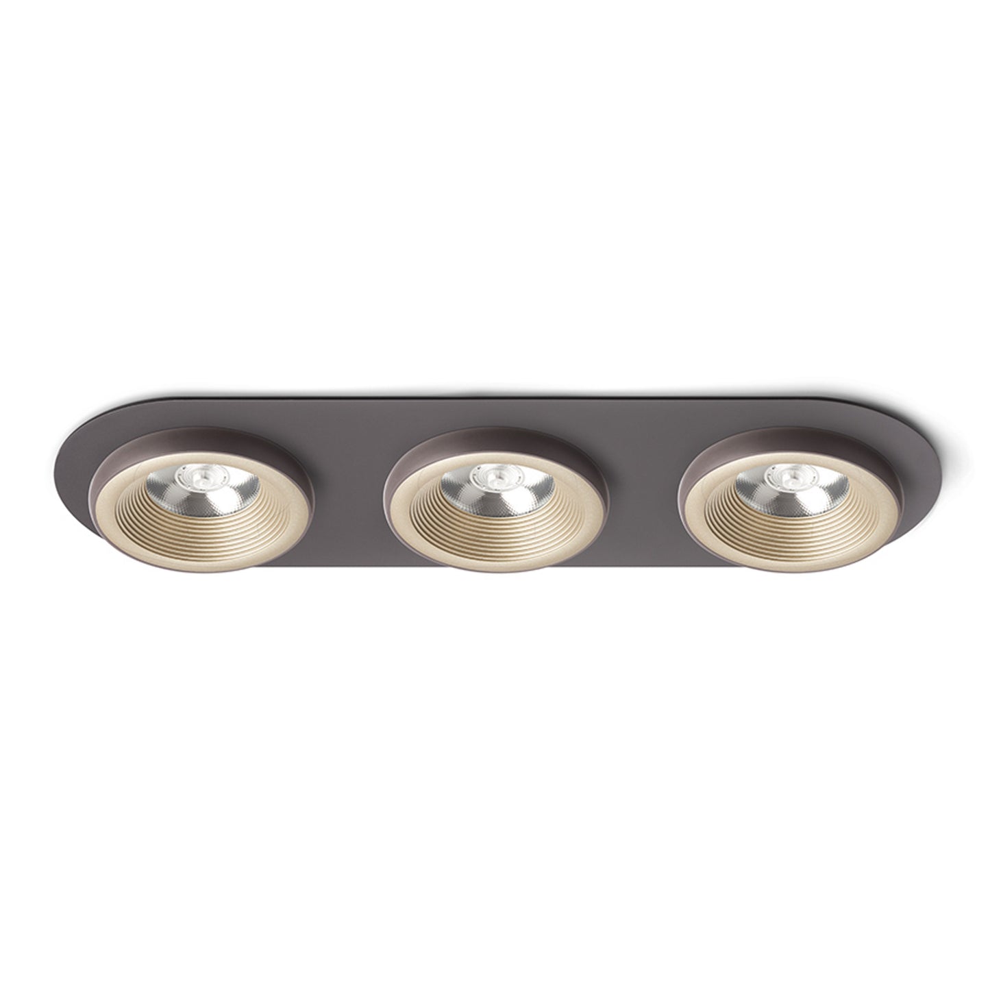 RENDL recessed light SHARM R III recessed pearl gold/brown 230V LED 3x10W 24° 3000K R13246 1