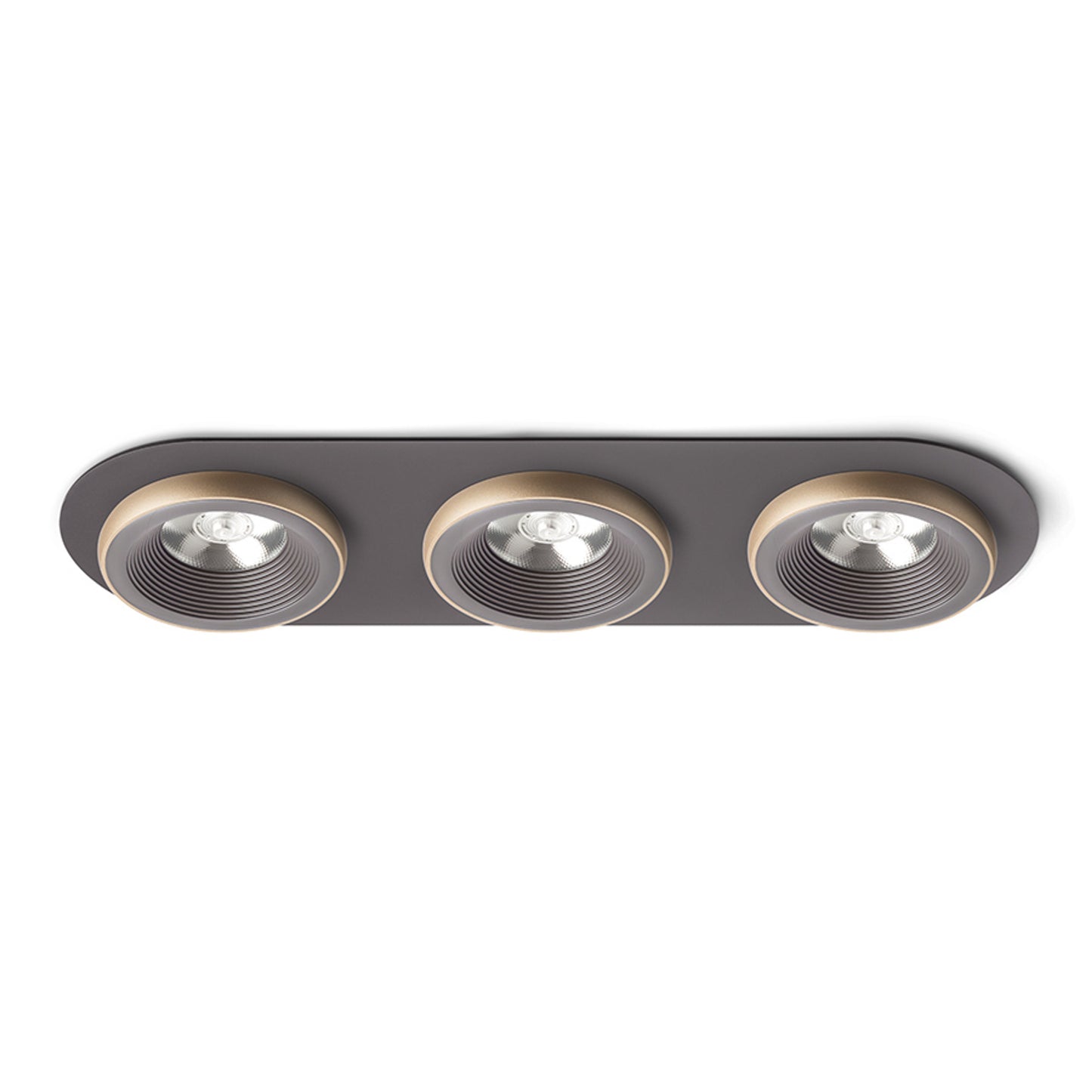 RENDL recessed light SHARM R III recessed brown/pearl gold 230V LED 3x10W 24° 3000K R13247 1