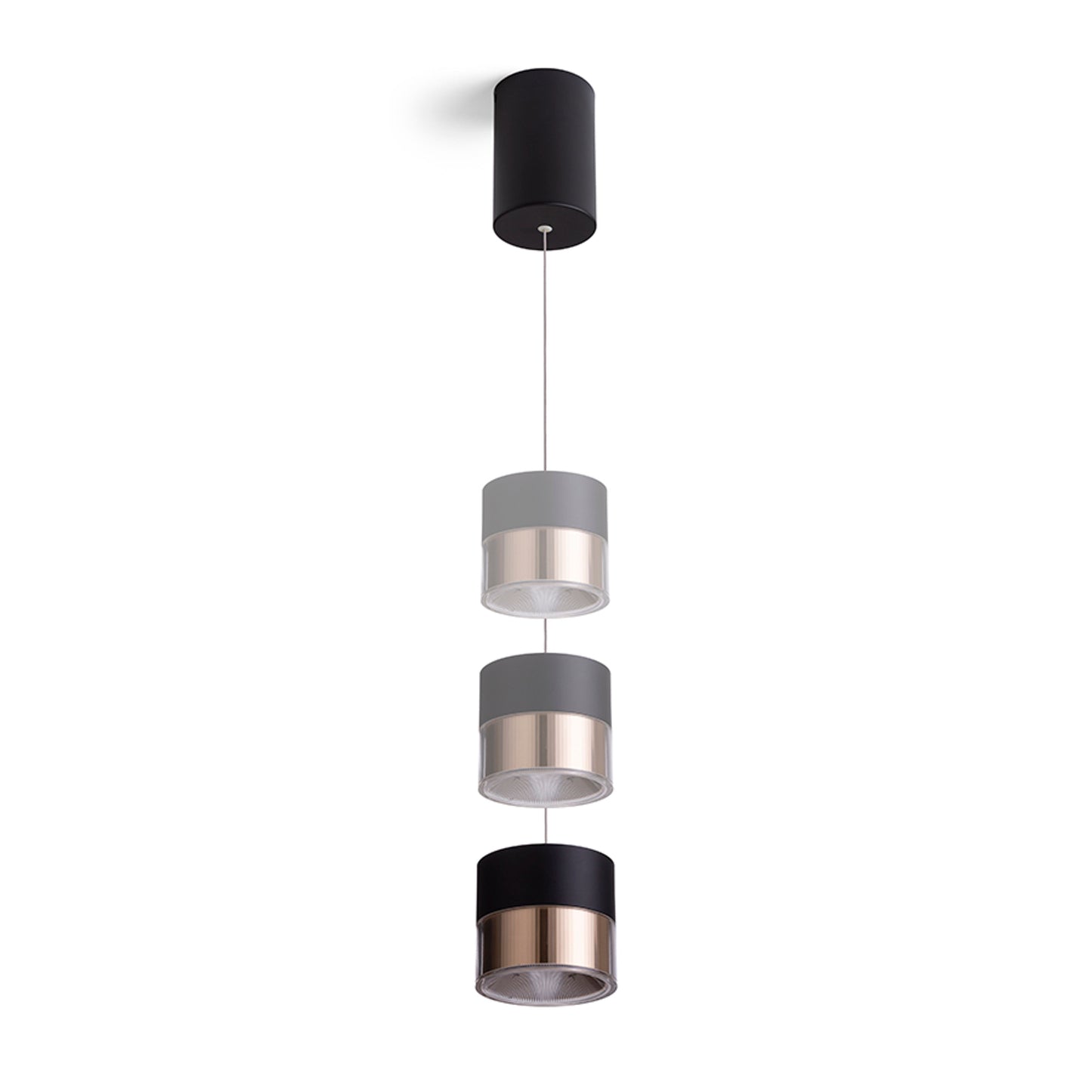 RENDL pendant lamp JUNIPER height adjustable pendant black/gold 230V LED 15W 30° 3000K R14219 3