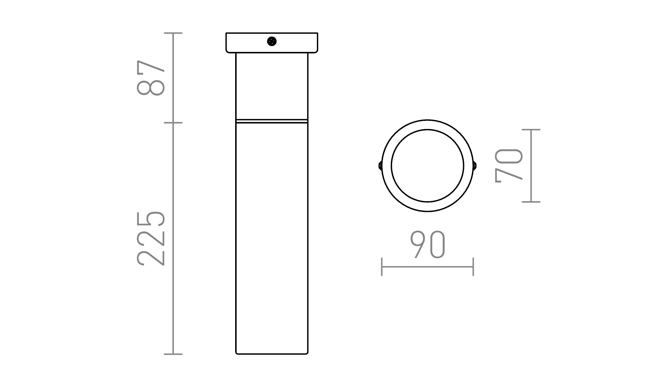 EIGHT PLAFONDLAMP - Product sketch