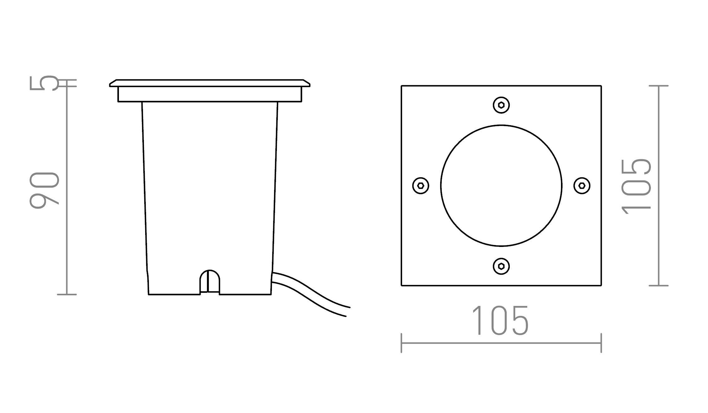 RIZZ SQ 105 - Product sketch