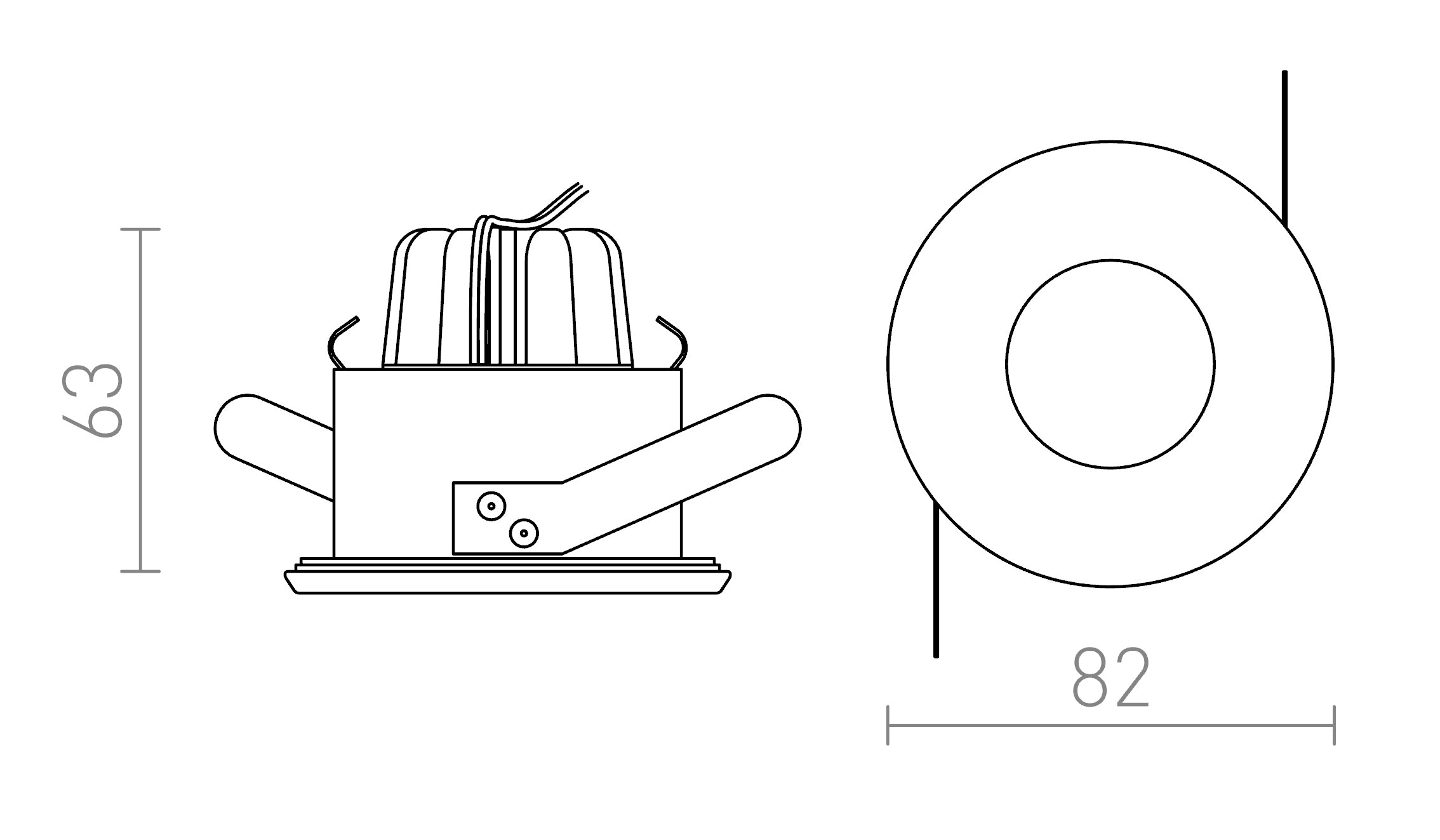 MERGO rond - Product sketch