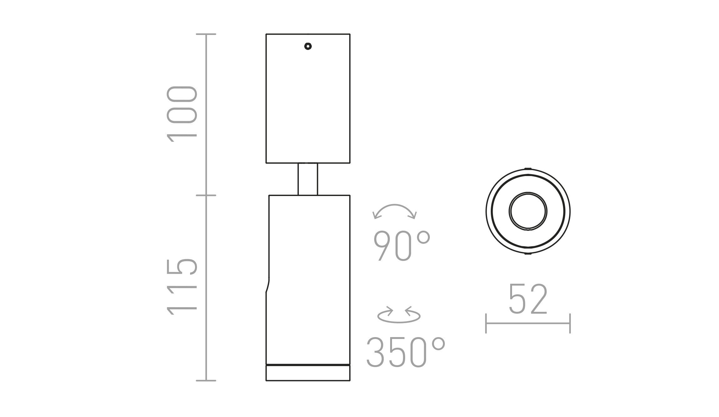 BOGARD PLAFONDLAMP - Product sketch