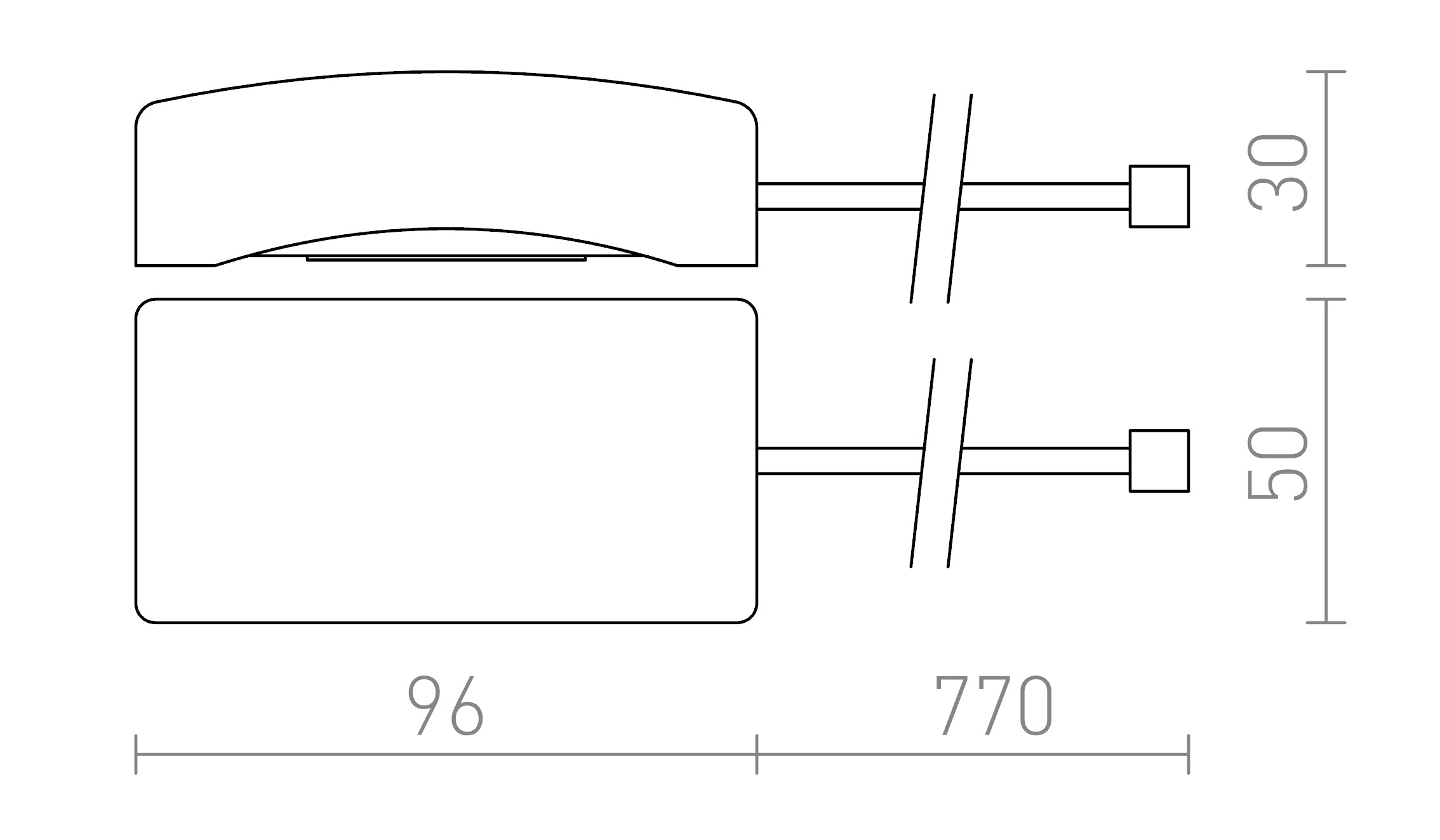 Verzonken sensor - Product sketch