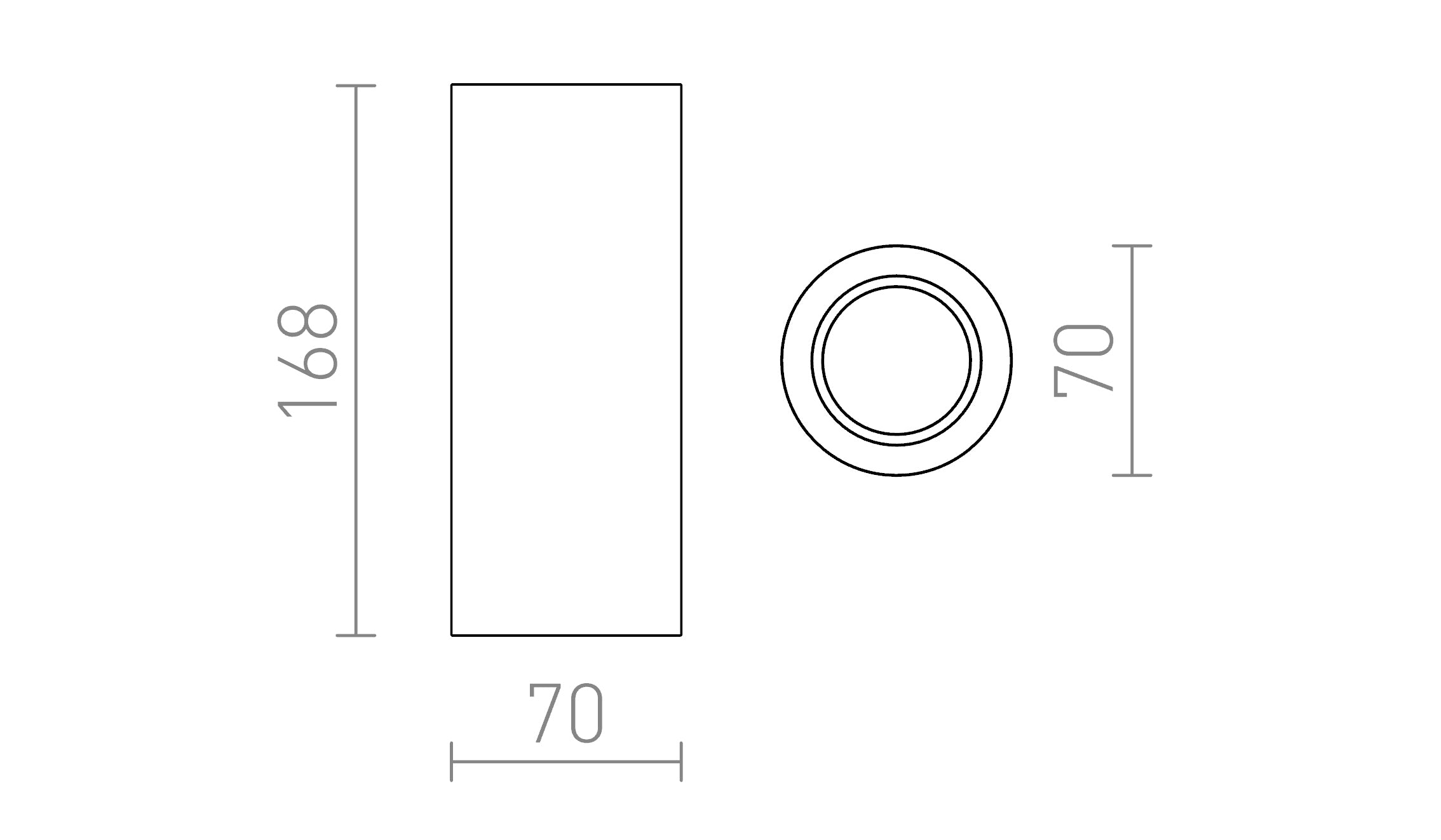 GINA S 17 PLAFONDLAMP - Product sketch