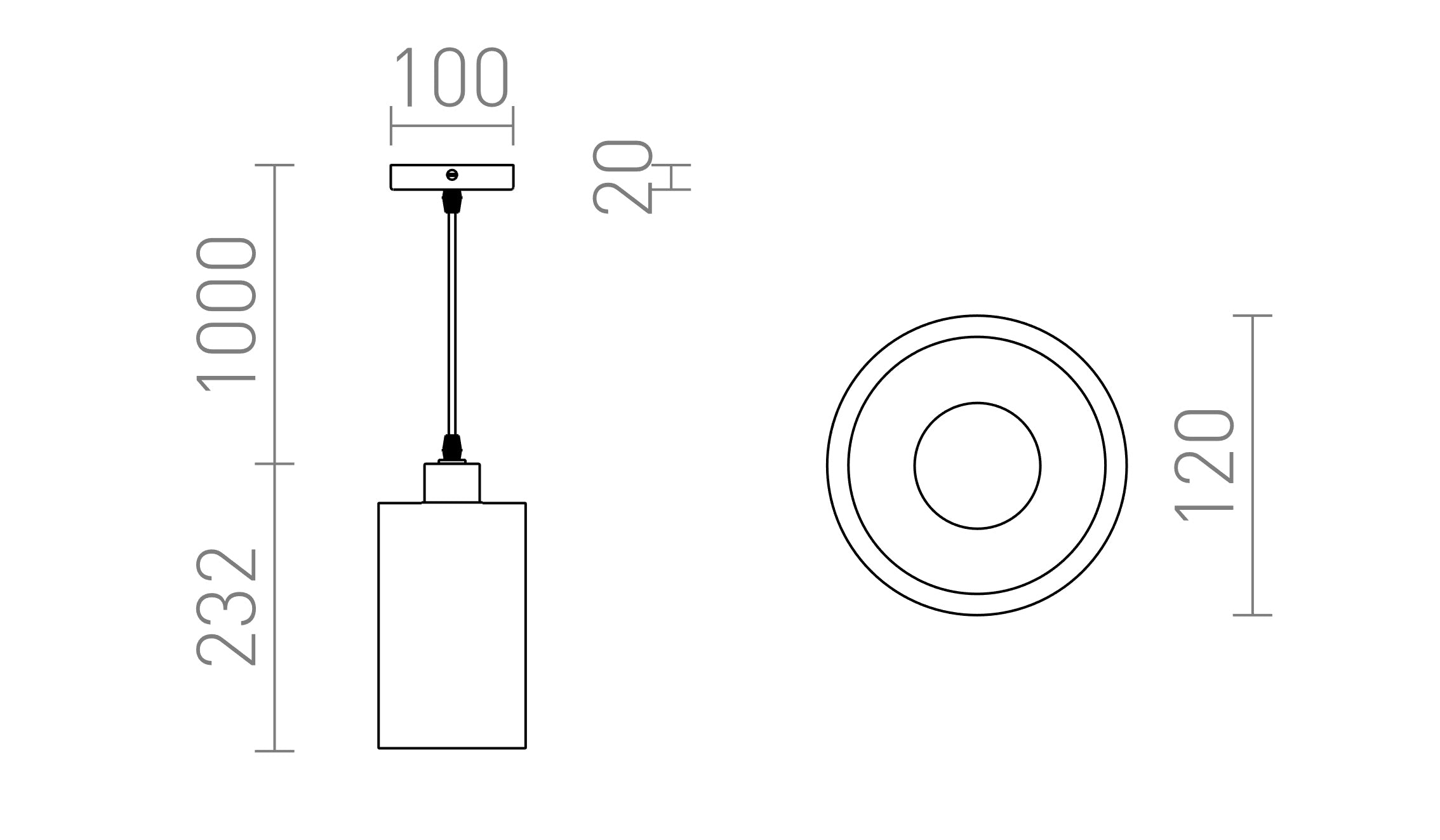 CAMINO HANGLAMP - Product sketch