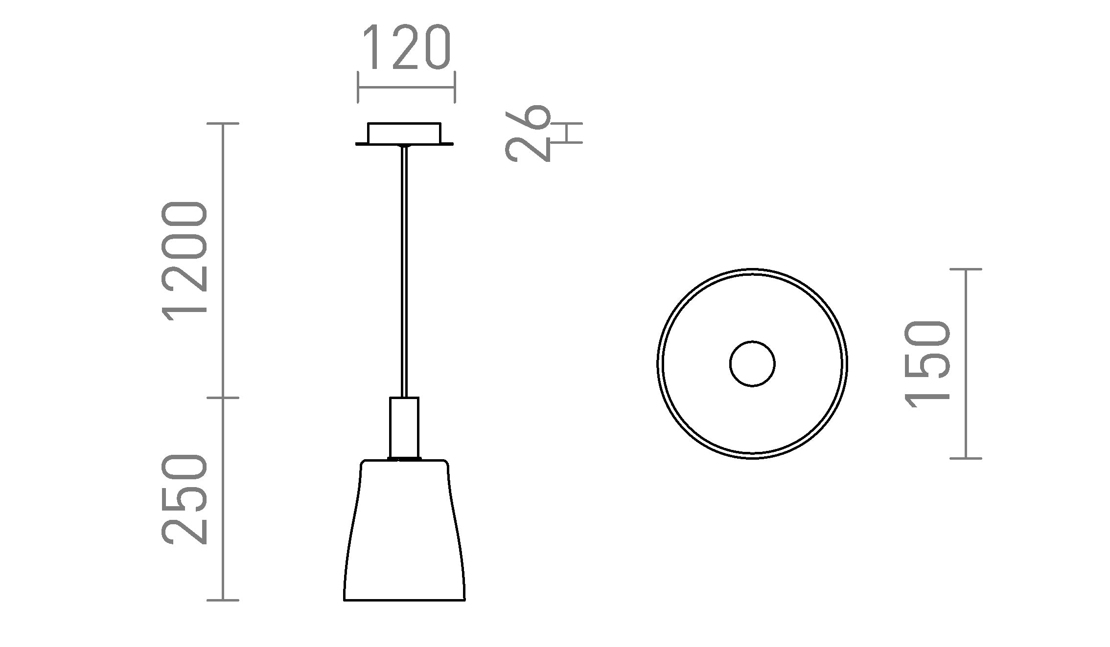BELLINI LED - Product sketch