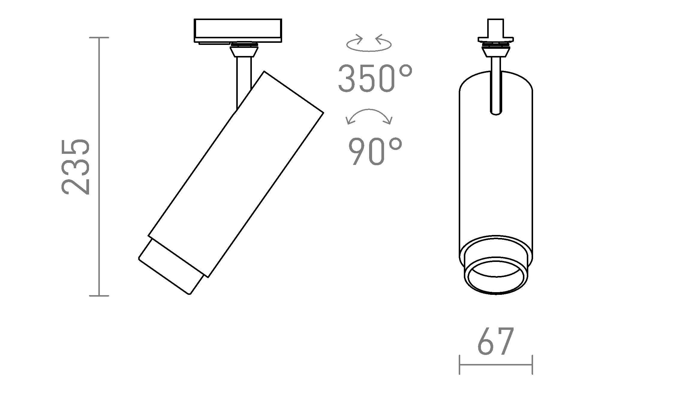 FOCUS 20 VOOR 1F. STROOMRAILS - Product sketch
