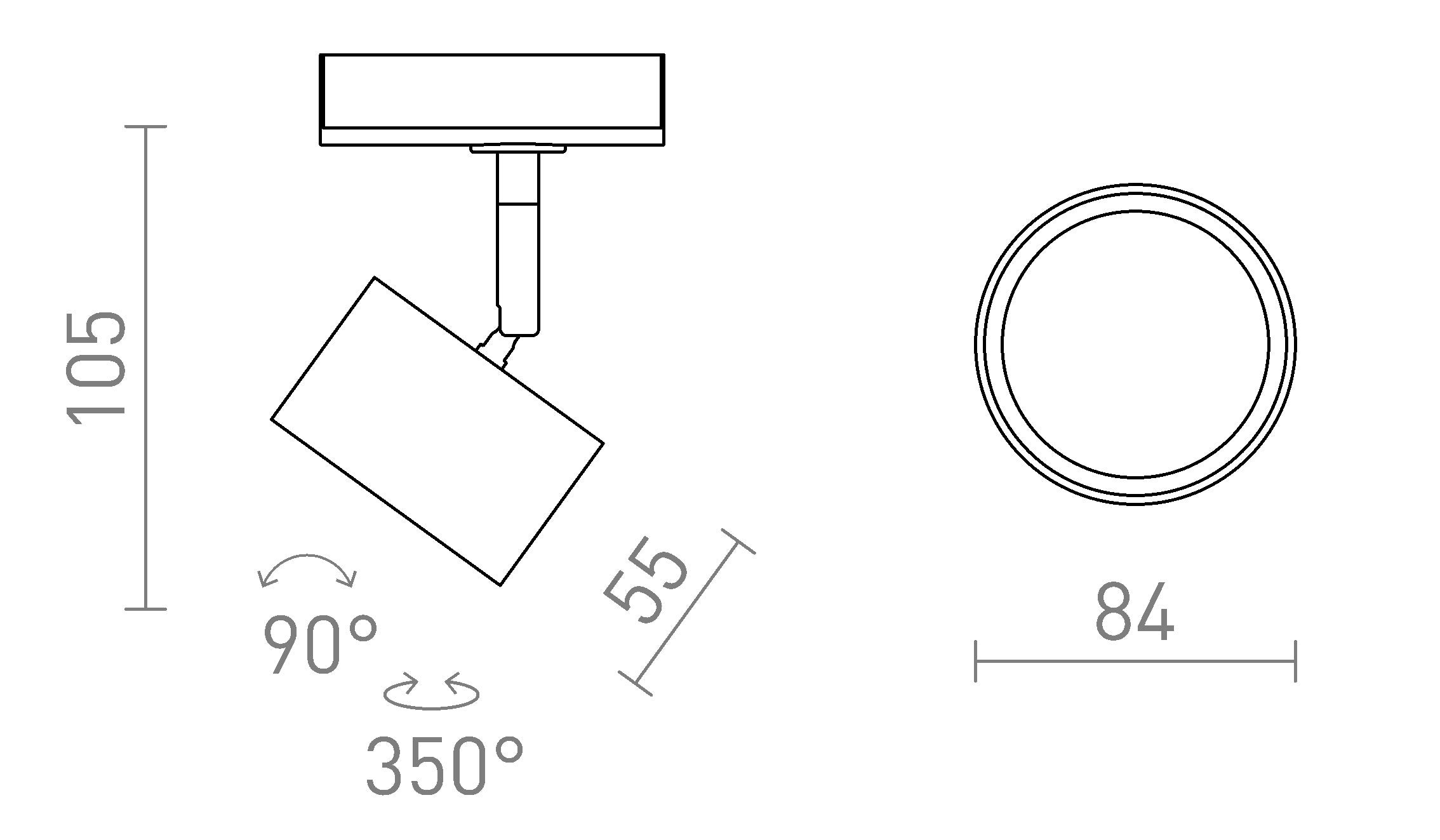 PIXEL VOOR 1F. STROOMRAILS PENDENT - Product sketch