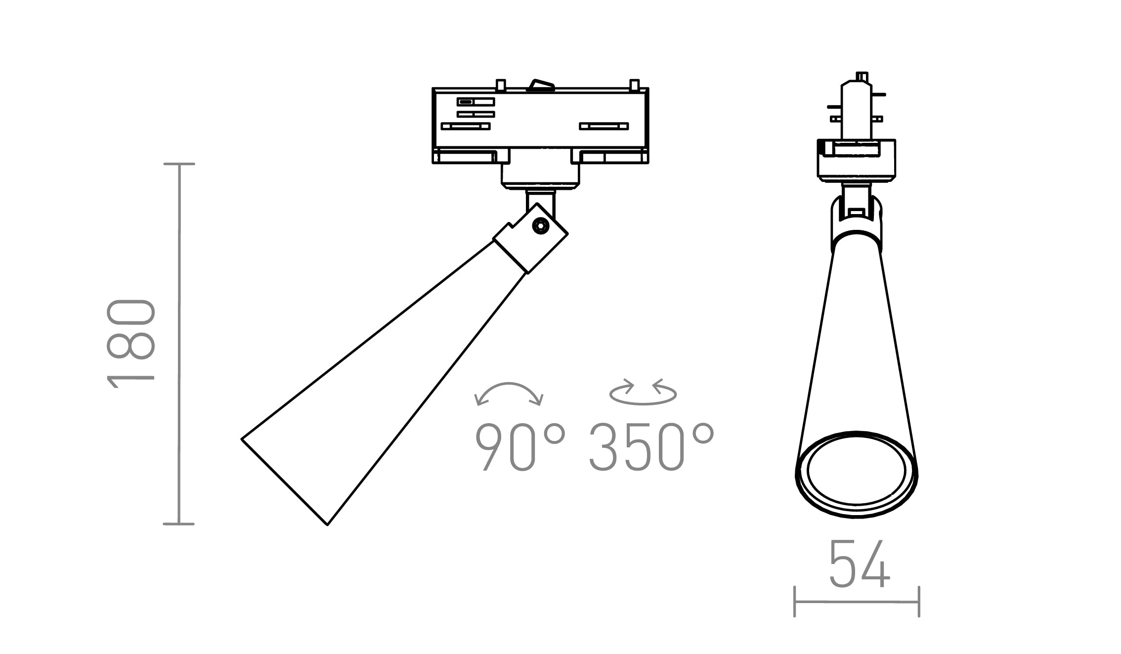 ALEXIS VOOR 1F. STROOMRAILS PENDENT - Product sketch