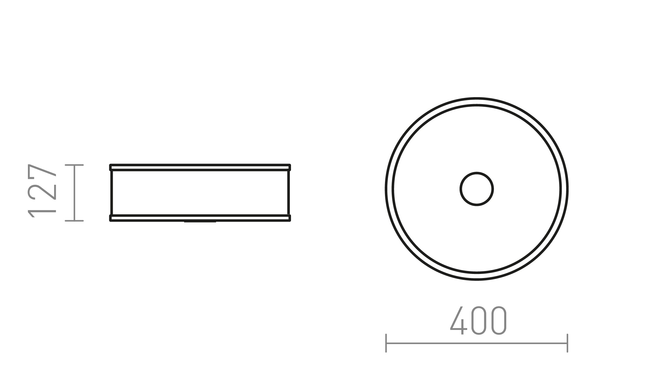 CASSABLANCA LED PLAFONDLAMP - Product sketch