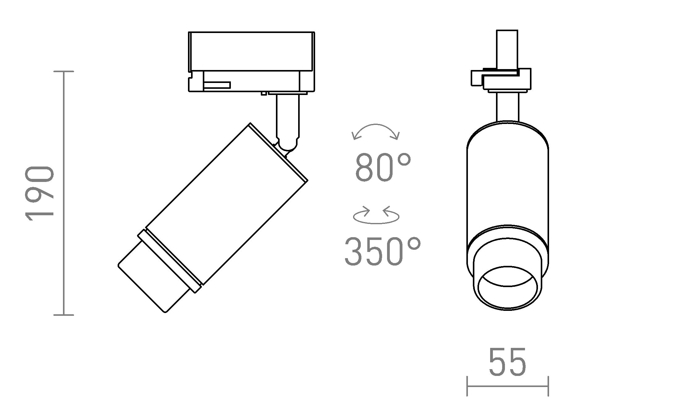 OPTIMUS 2 VOOR 3-F. STROOMRAILS - Product sketch