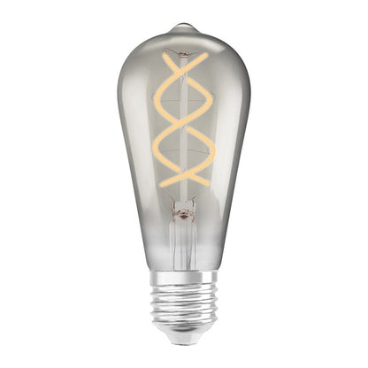RENDL light source OSRAM Vintage Edison SPIRAL  smoke-colored 230V E27 LED EQ15  1800K G13581 2