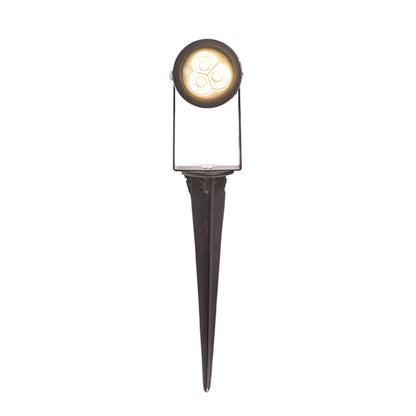 RENDL outdoor lamp GUN on spike black 230V LED 3x1W 30° IP65 3000K R10530 9