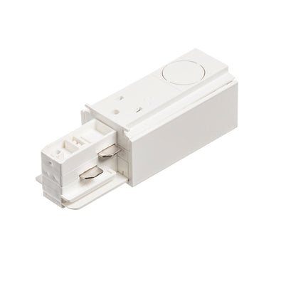 RENDL 3-circuit track system EUTRAC feed-in, polarity right white  230V  R11311 3