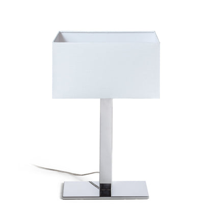 RENDL table lamp PLAZA M table white chrome 230V LED E27 15W R11983 10