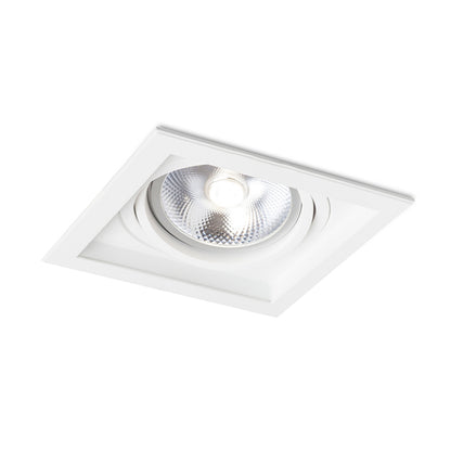 RENDL recessed light GRANADA SQ  white  230V LED G53 15W R12707 1