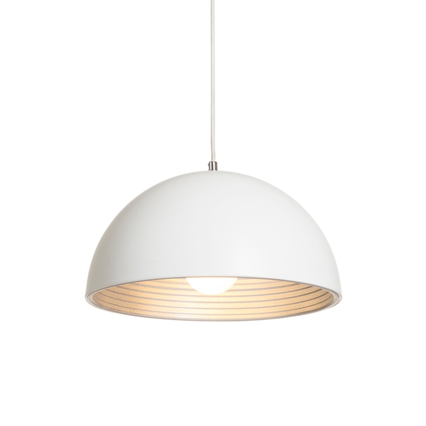 RENDL pendant lamp CARISSIMA 40 pendant matte white/silver grey  230V LED E27 15W R13048 2