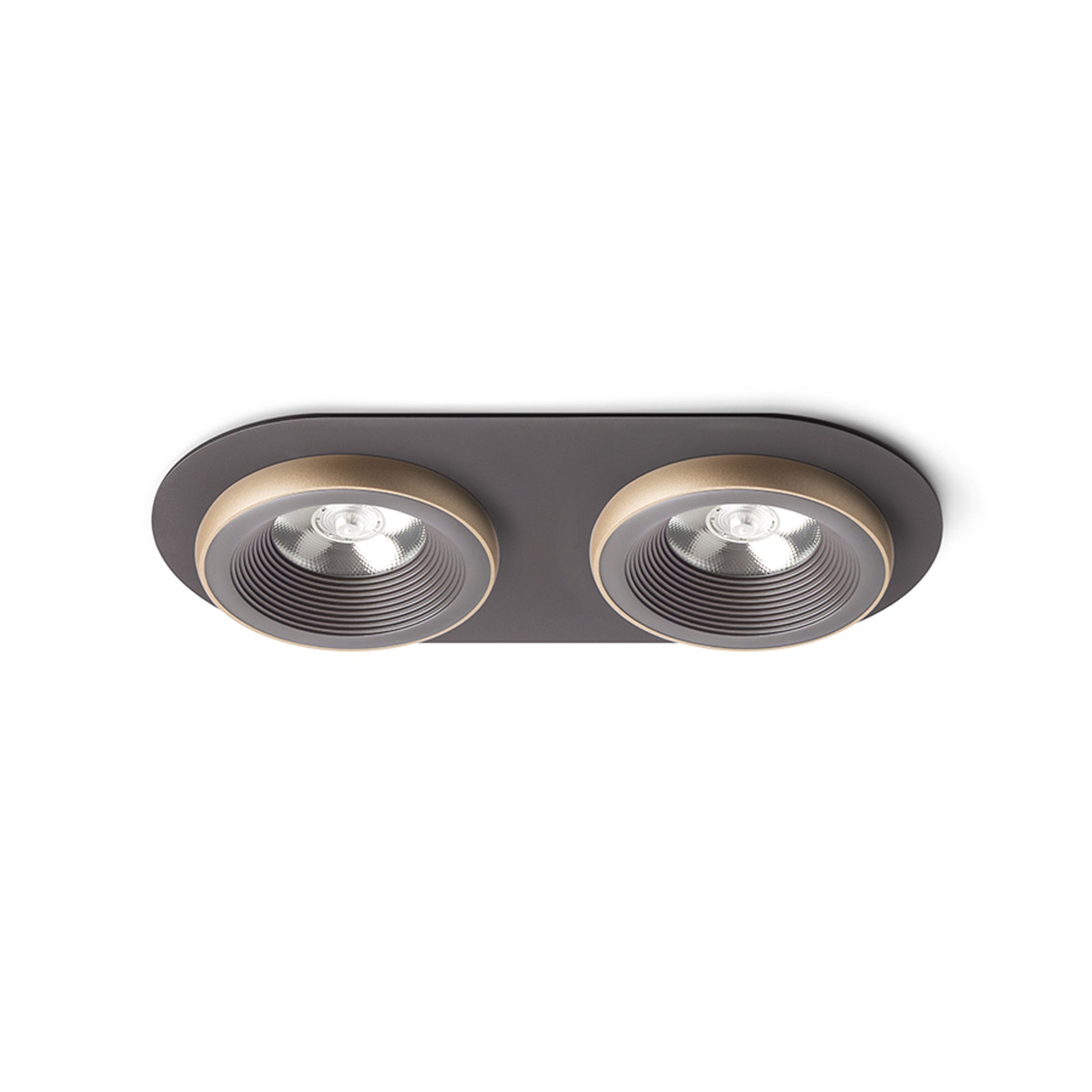 RENDL recessed light SHARM R II recessed brown/pearl gold 230V LED 2x10W 24° 3000K R13242 1