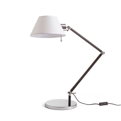 RENDL table lamp MONTANA table white/black chrome 230V LED E27 11W R13283 1