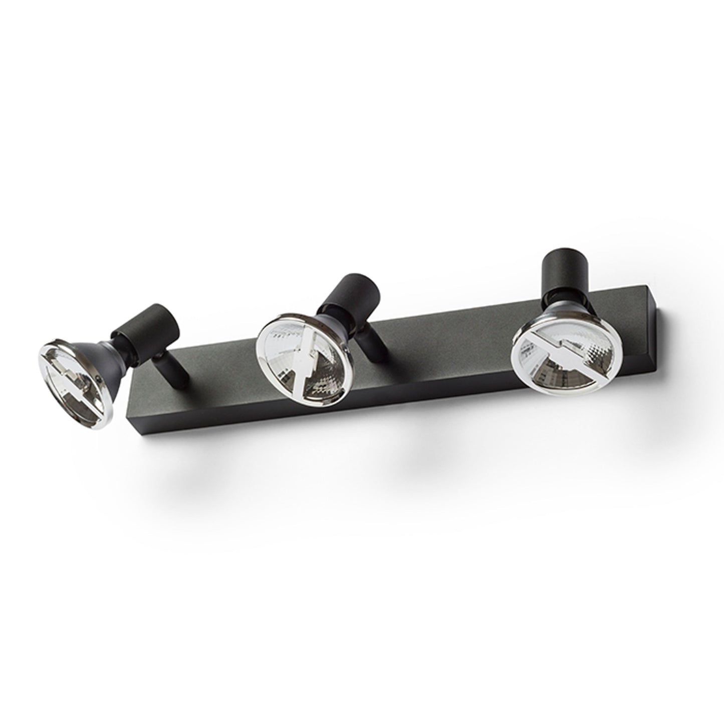 RENDL spotlight TRICA III wall black 230V GU10 3x25W R13376 2