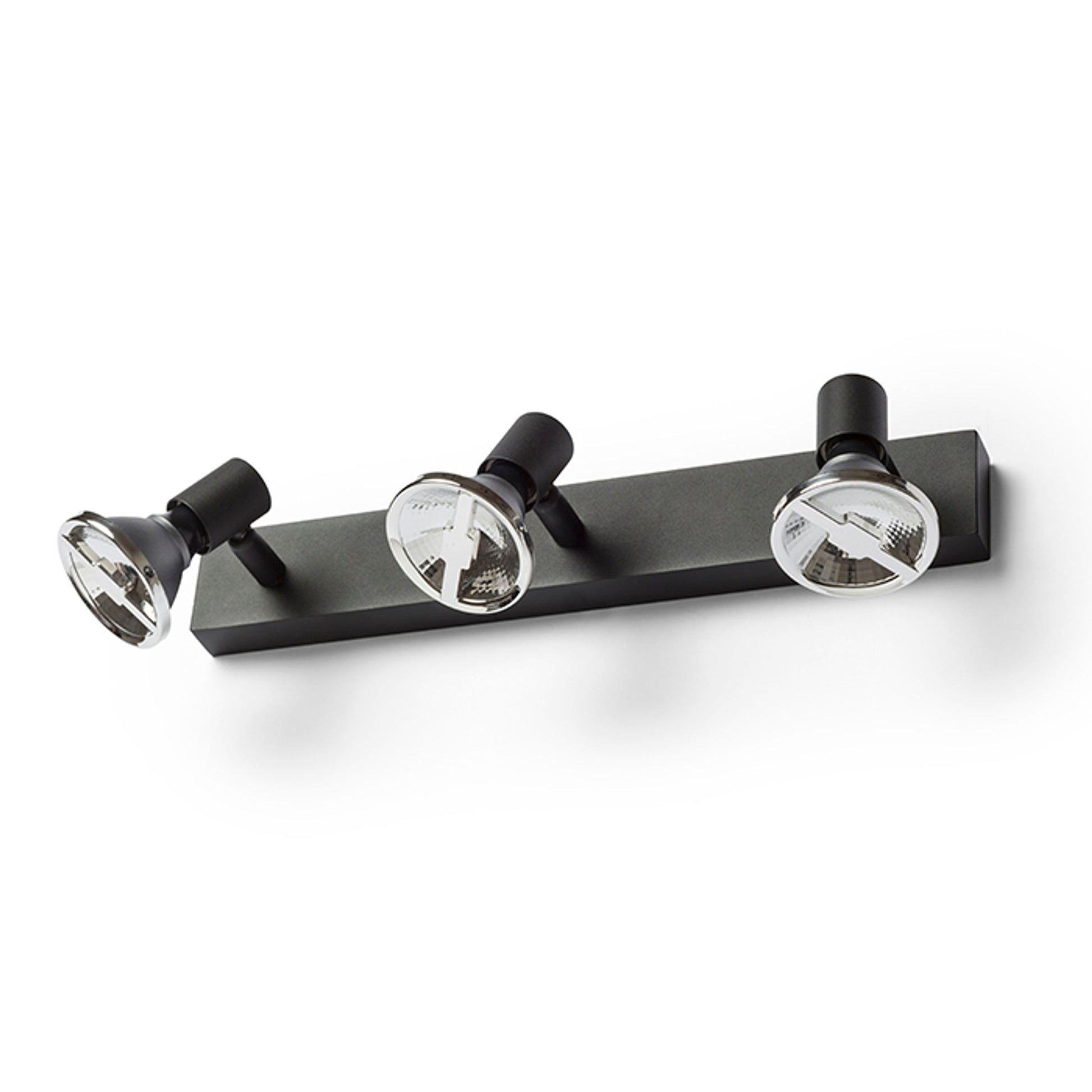 RENDL spotlight TRICA III wall black 230V GU10 3x25W R13376 2