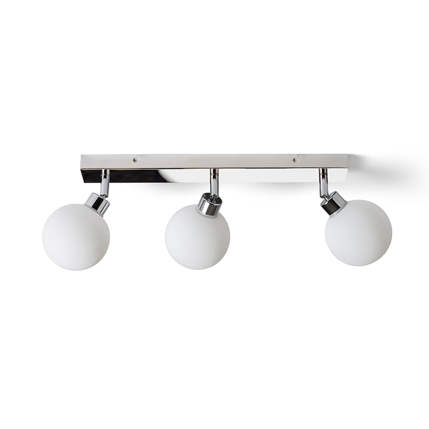 RENDL spotlight BOLLY III surface mounted  opal-colored glass/chrome 230V LED G9 3x3W IP44 R13691 1