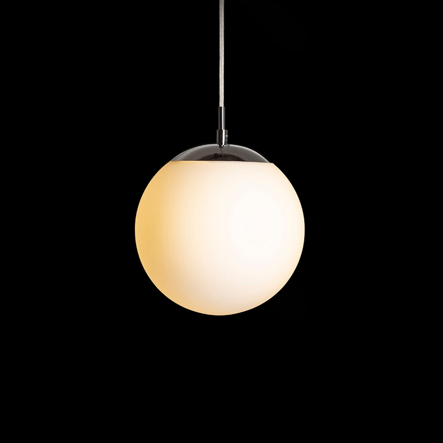 RENDL pendant lamp LUNA 20 pendant  opal-colored glass/chrome 230V LED E27 11W R13745 4