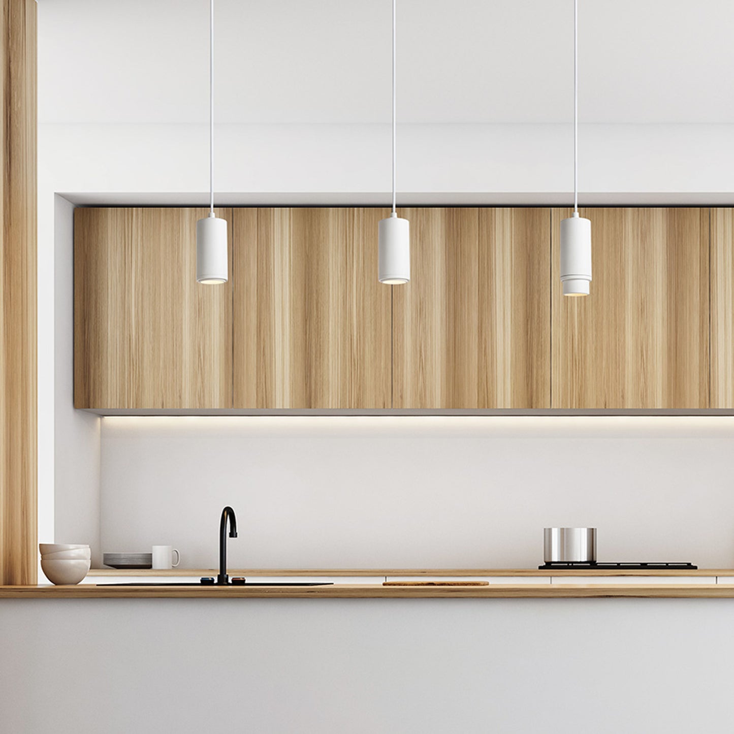 RENDL pendant lamp OPTIMUS pendant white  230V LED GU10 9W 10 50° R13777 5