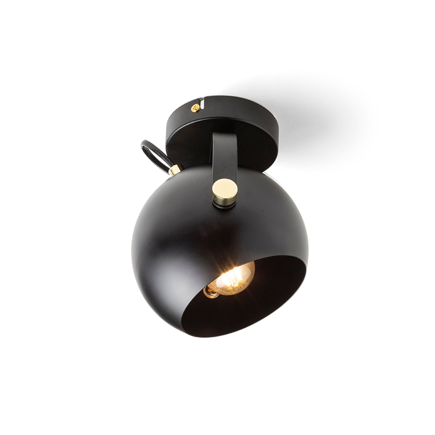 RENDL spotlight AGNETA surface mounted black  230V LED E27 11W R13894 3