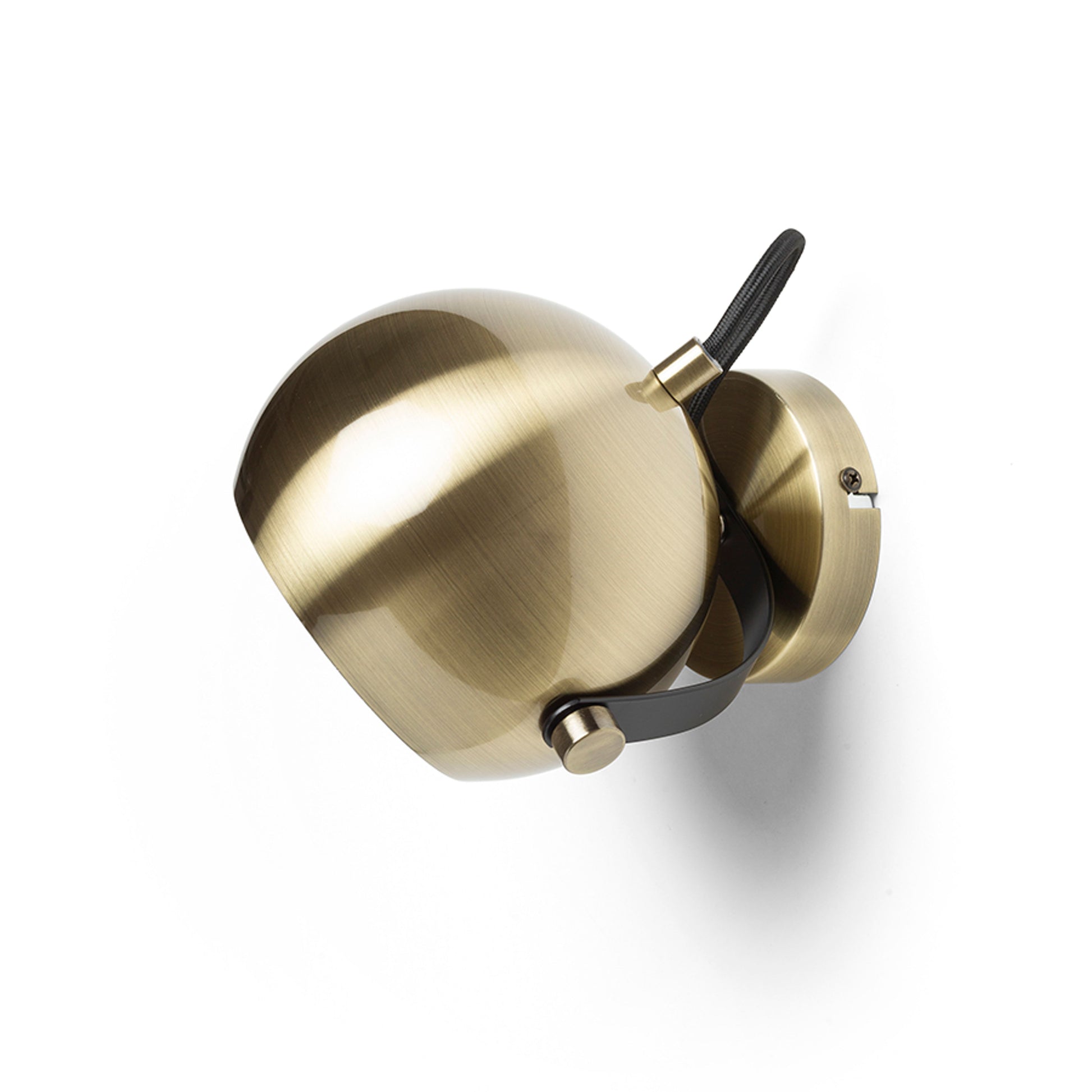 RENDL spotlight AGNETA surface mounted  brushed brass/black 230V LED E27 11W R13895 3