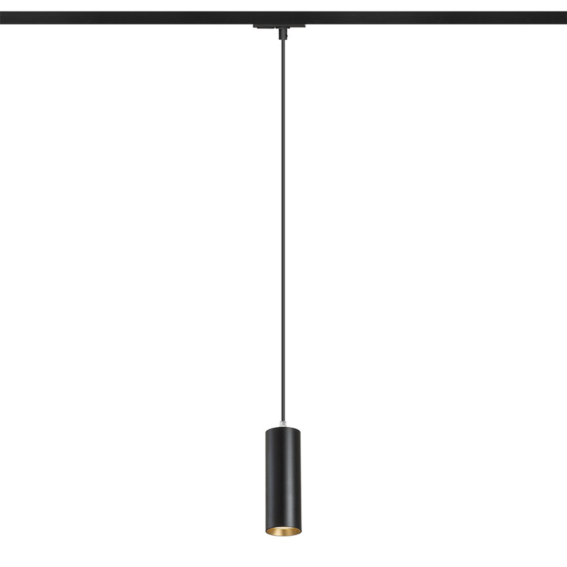 RENDL 1-circuit track system MAVRO for 1-circuit tracks pendant black/gold 230V LED 12W 38° 3000K R13982 2
