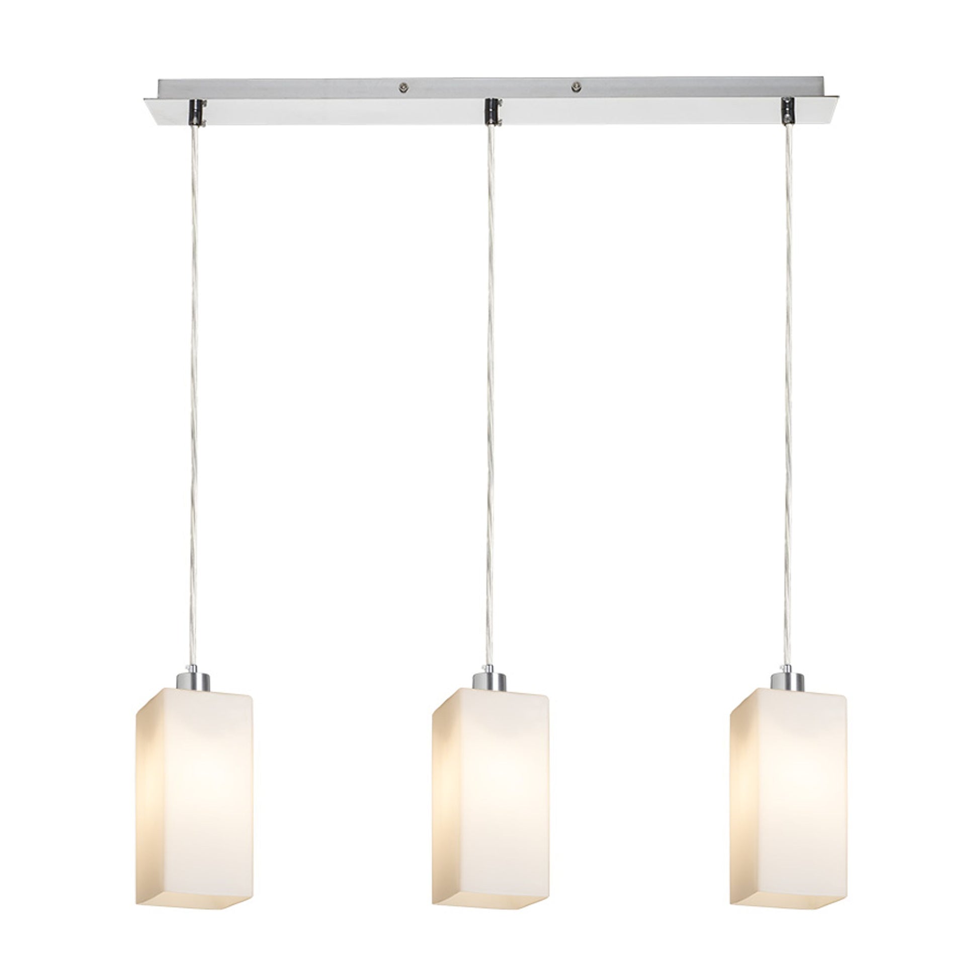 RENDL pendant lamp LIZ III 60 pendant  opal-colored glass/chrome 230V LED E27 3x15W R14024 3