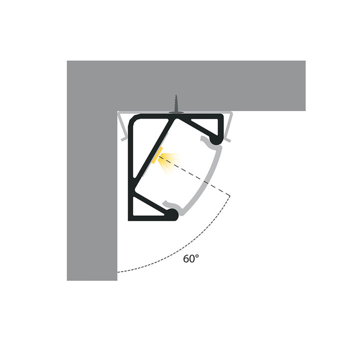 RENDL LED-strip LED PROFILE I 30/60 surface mounted 1m anodized aluminum/matte acrylic  R14092 2