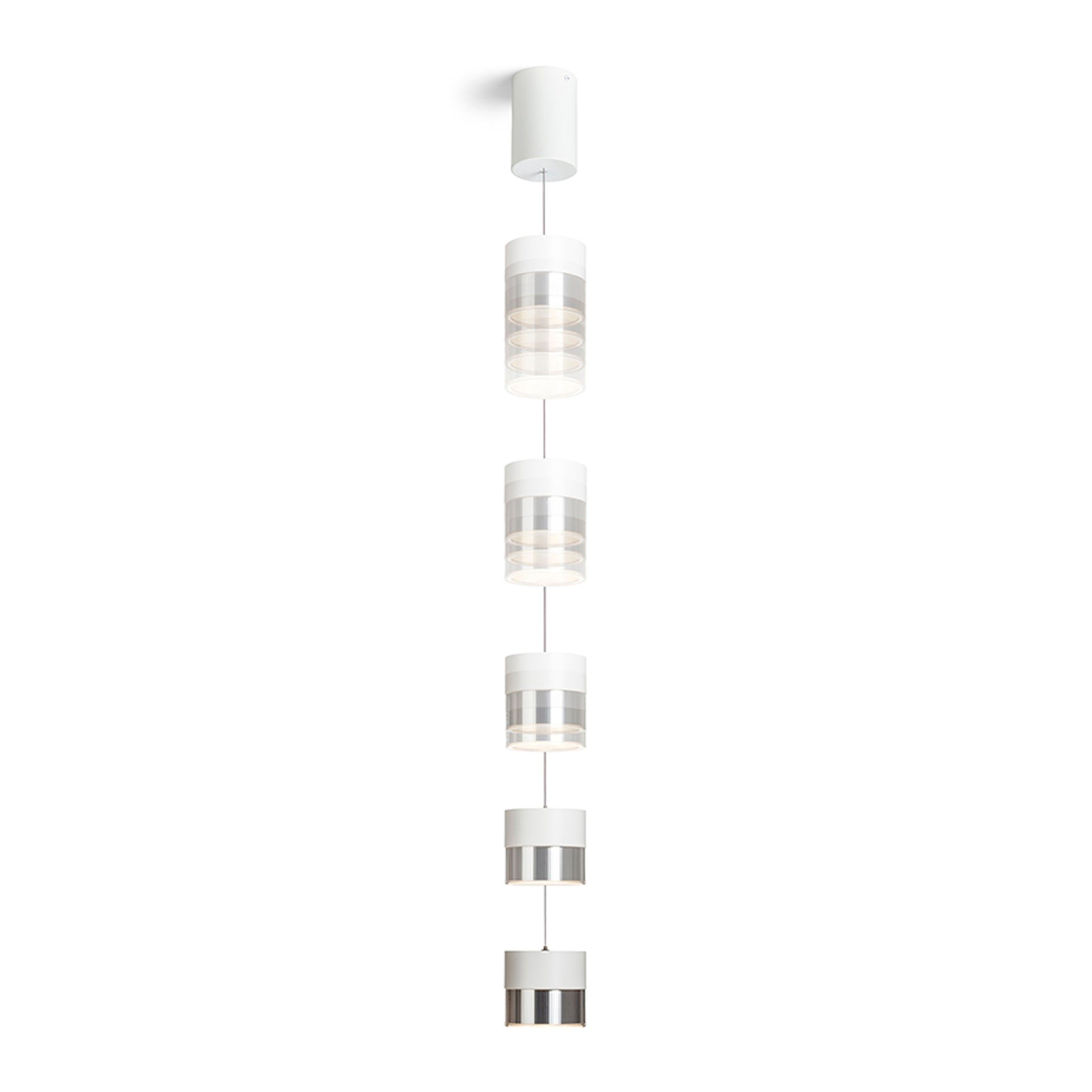 RENDL pendant lamp JUNIPER height adjustable pendant white chrome 230V LED 15W 30°  3000K R14218 4