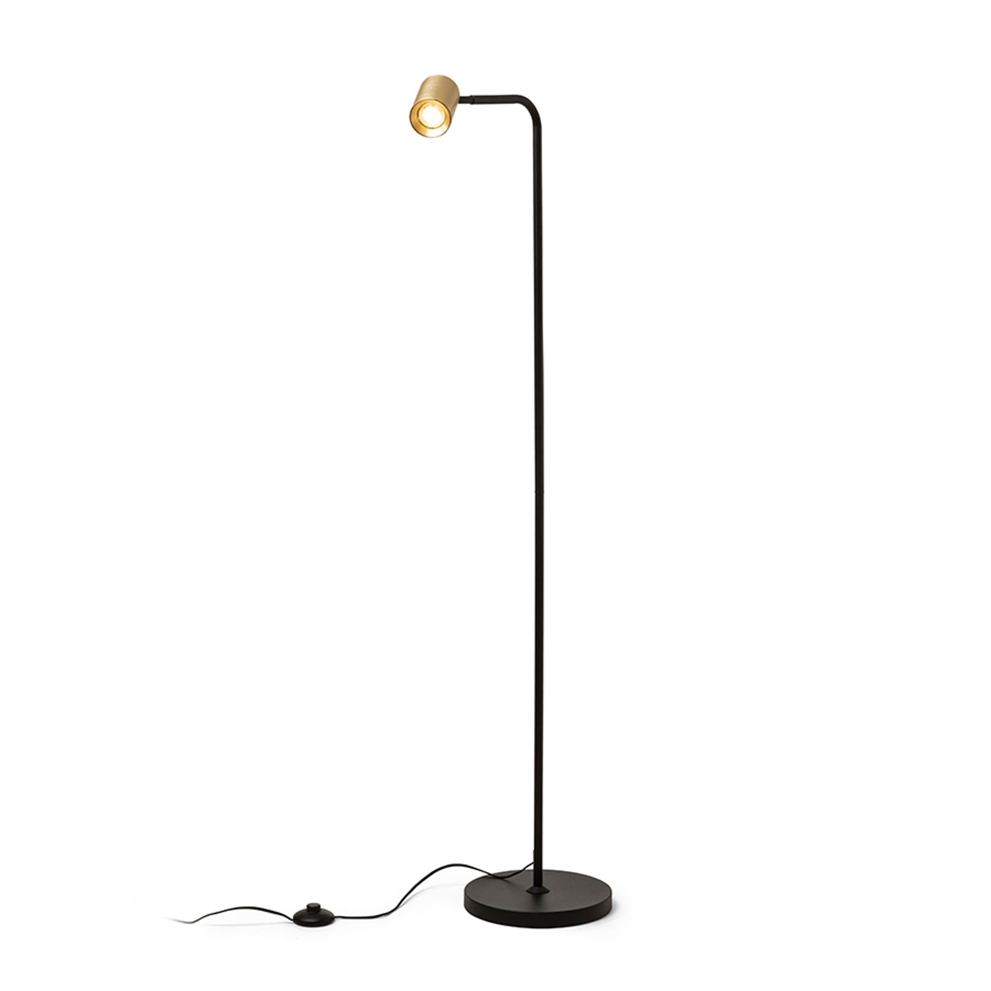 RENDL floor lamp FLYNN I floor  black/brushed brass 230V LED GU10 9W R14264 5